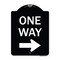 Signmission One Way Right Arrow Heavy-Gauge Aluminum Architectural Sign, 24" x 18", BW-1824-23521 A-DES-BW-1824-23521 - alternate 1